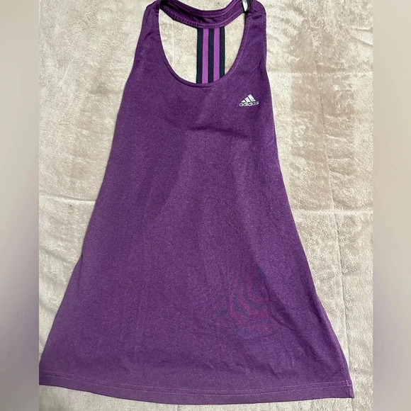 ADIDAS Athletic Sport Tank Women’s Size Medium Purple - Picture 1 of 6